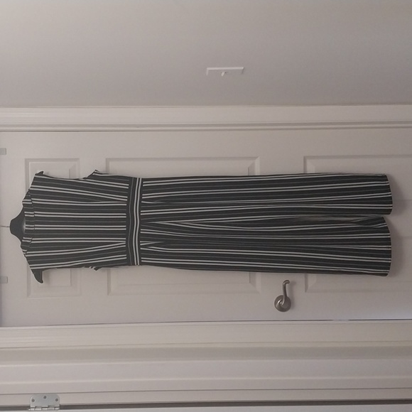 Women's Fashionable chest openly Jumpsuits size XL Black & White - Picture 4 of 7